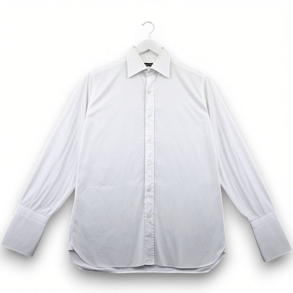 Tom Ford Mens Dress Shirt 15.75/40 White 100% Cotton French Cuff Made in Italy